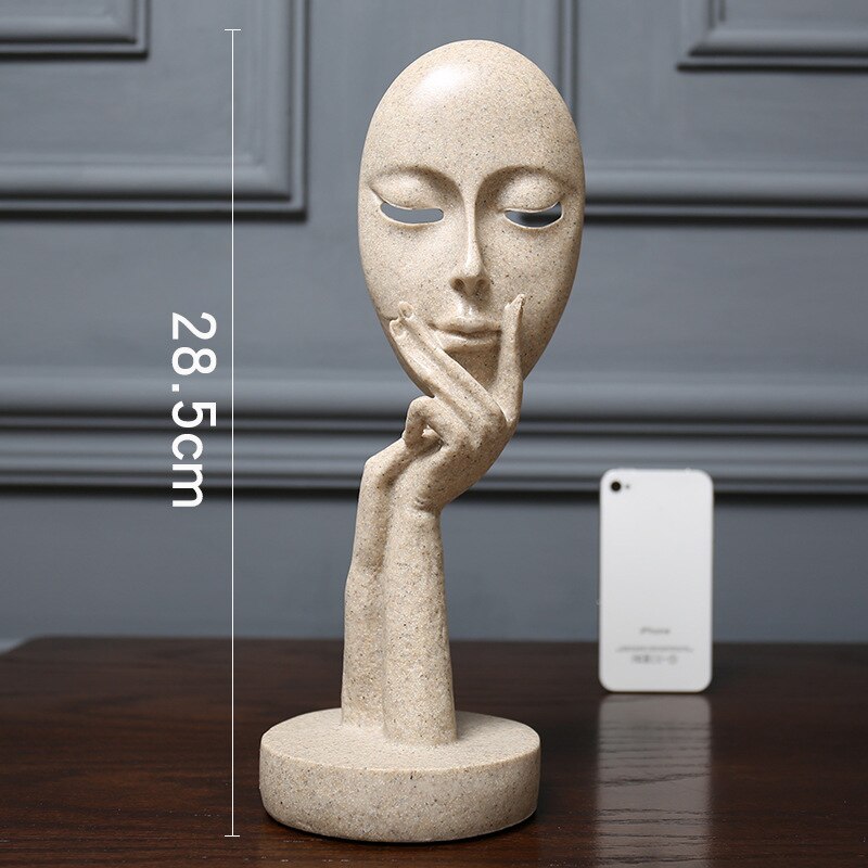 Abstract Face Mask Sculpture