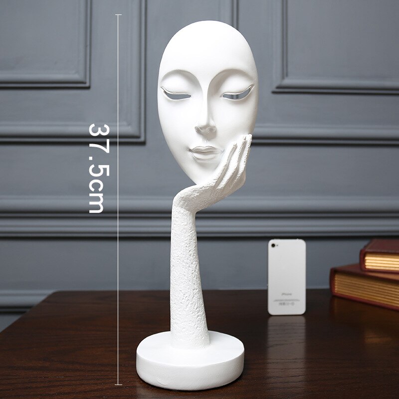 Abstract Face Mask Sculpture