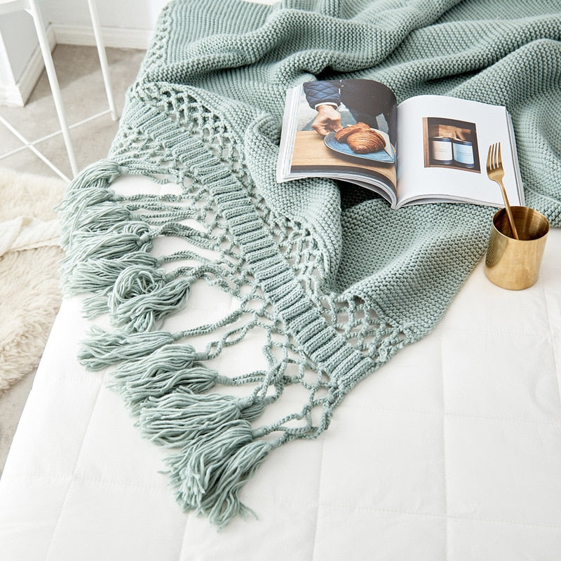 Hand-knit Blanket