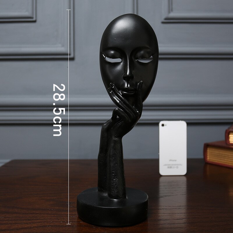 Abstract Face Mask Sculpture