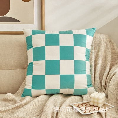 Checkered Pillow Cover