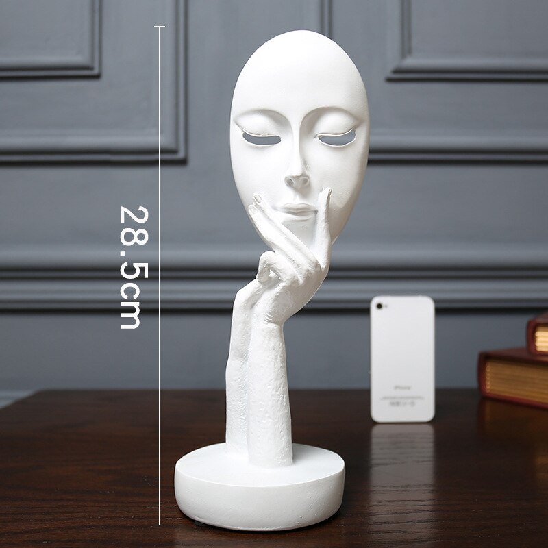 Abstract Face Mask Sculpture